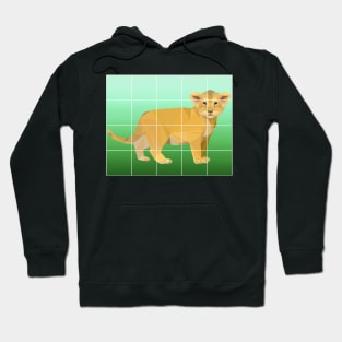 Geometric lion cub art Hoodie